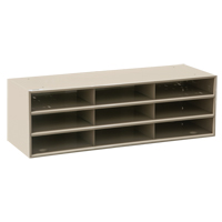 Data Organizers, Stationary, 15 Slots, Steel, 33-3/4" W x 11 5/8" D x 17 3/4" H Distribution Élite MP