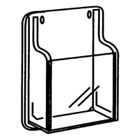 Literature Displays, Wall Mount, 9 Slots, Plastic, 30" W x 2" D x 36-7/8" H Distribution Élite MP