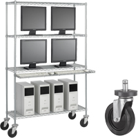 Trousse de roulettes de 5" en caoutchouc Distribution Élite MP