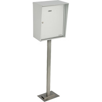 Collecting Boxes, Pedestal -Mounted, 21" x 12-7/8", Aluminum Distribution Élite MP