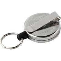 Original Self Retracting Reels #485-HDK, Chrome, 48" Cable, Belt Clip Attachment Distribution Élite MP