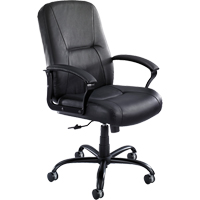 Serenity Big & Tall Chair, Leather, Black, 500 lbs. Capacity Distribution Élite MP