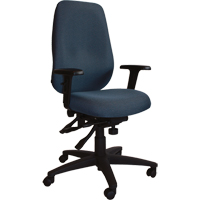Chaises ergonomiques de s&eacute;rie petite Cierra, Tissu, Bleu, Capacit&eacute; 300 lb Distribution Élite MP