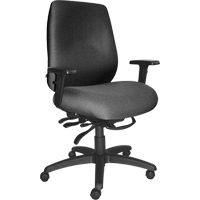 Chaises ergonomiques robustes Cierra , Tissu, Gris, Capacit&eacute; 400 lb Distribution Élite MP