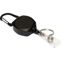 Self Retracting ID Badge and Key Reel, Zinc Alloy Metal, 24" Cable, Carabiner Attachment Distribution Élite MP