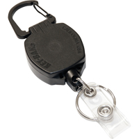 Self Retracting ID Badge and Key Reel, Zinc Alloy Metal, 24" Cable, Carabiner Attachment Distribution Élite MP