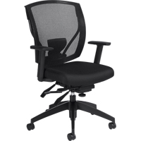 Chaises &agrave; bras Multi-Tilter, Tissu, Noir, Capacit&eacute; 300 lb Distribution Élite MP
