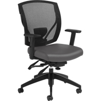 Chaises &agrave; bras Multi-Tilter, Vinyle, Charbon, Capacit&eacute; 300 lb Distribution Élite MP