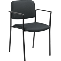 Chaises empilables, Tissu, Hauteur 32", Capacit&eacute; 300 lb, Charbon Distribution Élite MP