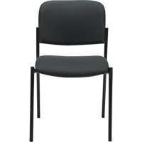 Armless Stacking Chairs, Fabric, 32" High, 300 lbs. Capacity, Charcoal Distribution Élite MP