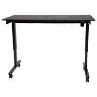Bureau ajustable pour travail debout, , 45-1/4" h x 29-1/2" p, Noir Distribution Élite MP