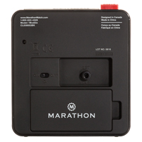 R&eacute;veille-matin de bureau, Analogique, &agrave; piles, 3,5" la x 1,5" p x 3,75" h, Noir Distribution Élite MP