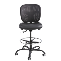 Vue Heavy-Duty Stool, Vinyl, Black, 350 lbs. Capacity Distribution Élite MP