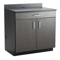 Armoire modulaire de base, M&eacute;lamine, 39" h x 36" la x 25" P, Nuit d'Asie/noir Distribution Élite MP