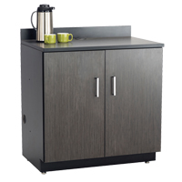 Armoire modulaire de base, M&eacute;lamine, 2 Tablettes, 39" h x 36" la x 25" P, Nuit d'Asie/noir Distribution Élite MP