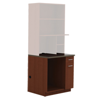 Armoire modulaire, M&eacute;lamine, 39" h x 36" la x 25" P, Acajou Distribution Élite MP
