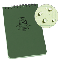 Carnet de notes de poche &agrave; spirale, Couverture souple, Vert, 100 Pages, 4" , 6"  Distribution Élite MP