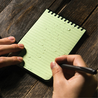 Carnet de notes de poche &agrave; spirale, Couverture souple, Vert, 100 Pages, 4" , 6"  Distribution Élite MP