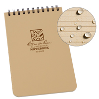 Carnet de notes de poche &agrave; spirale, Couverture souple, Havane, 100 Pages, 4" , 6"  Distribution Élite MP
