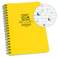 Carnet de notes de poche &agrave; spirale lat&eacute;rale, Couverture souple, Jaune, 64 Pages, 4-5/8" , 7"  Distribution Élite MP