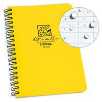 Carnet de notes de poche &agrave; spirale lat&eacute;rale, Couverture souple, Jaune, 64 Pages, 4-5/8" , 7"  Distribution Élite MP