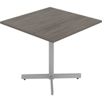 Cafeteria Table, 36" L x 36" W x 29-1/2" H, 1" Top, Laminate, Grey/White Distribution Élite MP
