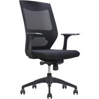Chaise de bureau ajustable &agrave; basculement synchronis&eacute; s&eacute;rie Activ, Tissu/Mailles, Noir, Capacit&eacute; 275 lb Distribution Élite MP