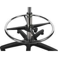 Tabouret robuste et ergonomique, Stationnaire, Ajustable, 39” - 48”, Polyur&eacute;thane Si&egrave;ge, Noir Distribution Élite MP