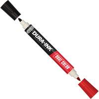 Marqueur &agrave; encre permanente et double couleur Markal Dura-Ink, Noir/Rouge, Pointe Ronde Distribution Élite MP