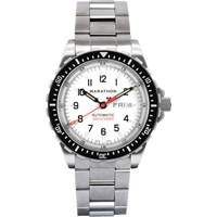 Tr&egrave;s grande montre automatique &eacute;dition arctique avec jour/date avec bracelet en acier inoxydable, Num&eacute;rique, &agrave; piles, 46 mm, Argent Distribution Élite MP