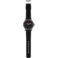 Tr&egrave;s grande montre &agrave; quartz pour plongeur avec feuille d'&eacute;rable rouge, Num&eacute;rique, &agrave; piles, 46 mm, Noir Distribution Élite MP