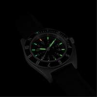 Montre Steel Navigator sur ensemble bracelet en caoutchouc noir de trois morceaux, Num&eacute;rique, &agrave; piles, 41 mm, Noir Distribution Élite MP