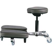STAG4 Adjustable Kneeling Chair, Vinyl, Black/Grey Distribution Élite MP