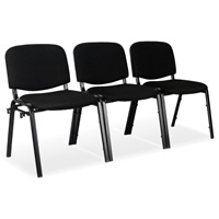 Chaises empilables, Tissu, Hauteur 32", Capacit&eacute; 250 lb, Noir Distribution Élite MP