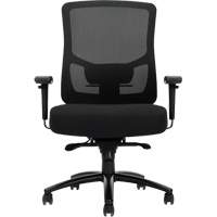 Raven 400 High-Back Heavy-Duty Synchro-Tilter, Mesh, Black, 400 lbs. Capacity Distribution Élite MP