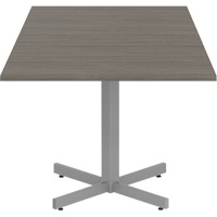 Newland Height-Adjustable Square Table, 36" L x 36" W x 29" H, 1" Top, Laminate, Brown Distribution Élite MP