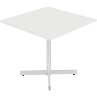 Newland Height-Adjustable Square Table, 36" L x 36" W x 29" H, 1" Top, Laminate, White Distribution Élite MP