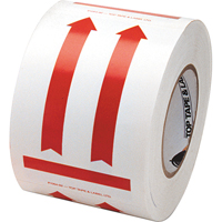 This Side Up Pictogram Special Handling Labels, 6" L x 4" W, Red on White Distribution Élite MP