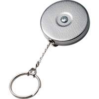 Original Series Retractable Keychain, Chrome, 24" Cable, Belt Clip Attachment Distribution Élite MP