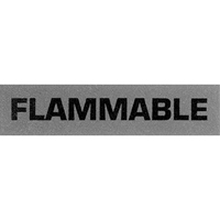 &eacute;tiquettes pour traitement sp&eacute;cial Flammable, 5" lo x 2" la, Noir/rouge Distribution Élite MP