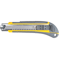 Couteau ATK100, 18 mm, Acier au carbone, Prise en Caoutchouc Distribution Élite MP