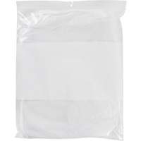 Sacs en poly avec espace inscriptible blanc, Refermable, 15" x 12", 2 mils Distribution Élite MP