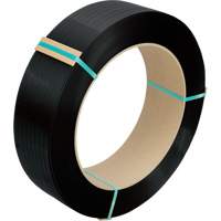 Feuillard, Polyester, 1/2" la x 5800' lo, Noir, Calibre Manuel Distribution Élite MP