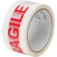 "Fragile" Box Sealing Tape, Hot Melt Adhesive, 2 mils, 48 mm (2") x 100 m (328') Distribution Élite MP