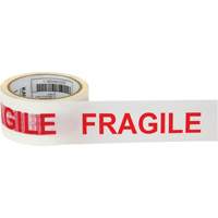 "Fragile" Box Sealing Tape, Hot Melt Adhesive, 2 mils, 48 mm (2") x 100 m (328') Distribution Élite MP