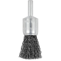 Brosse &agrave; fils cr&ecirc;p&eacute;s mont&eacute;e sur mandrin E050-12, 1/2", Fils 0,012", Tige 1/4" Distribution Élite MP