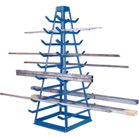 Bar Storage Racks - Horizontal Bar Racks, Horizontal, 9 Levels, 18" W x 40" D x 84" H, 1800 lbs. Cap. Distribution Élite MP