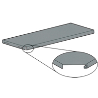Slotted Angle Shelving - Shelves, Galvanized Steel, 36" W x 12" D Distribution Élite MP