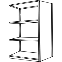 Interlok Shelving Unit, Steel, Boltless, 800 lbs. Capacity, 36" W x 76" H x 24" D Distribution Élite MP