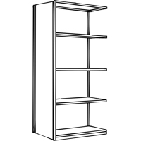 &eacute;l&eacute;ment de rayonnage Interlok, Acier, Sans boulons, Capacit&eacute; 800 lb, 36" la x 100" h x 24" p Distribution Élite MP